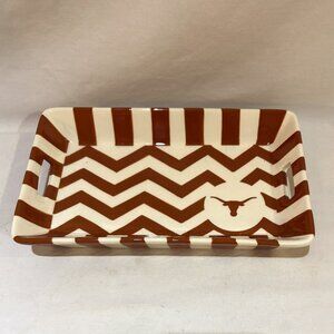 Texas Longhorn Ceramic Serving Tray 8.5" x 5" by T Cabells Too